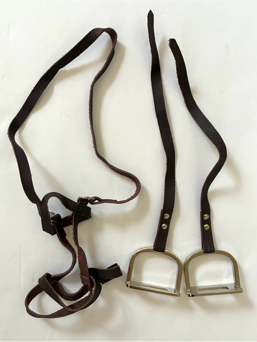 American Girl Horse Accessories Bridle & Stirrups Chestnut Brown Palomino